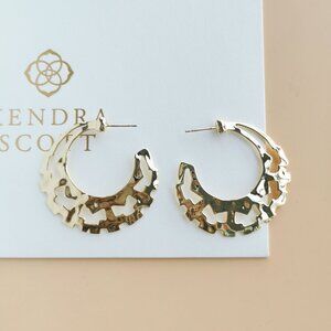 Kendra Scott Shiva Collection. Gold Hoop Earrings